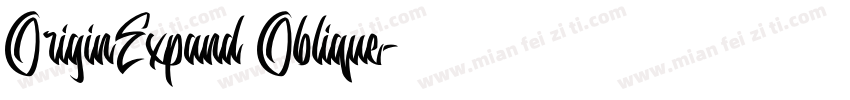 OriginExpand Oblique字体转换